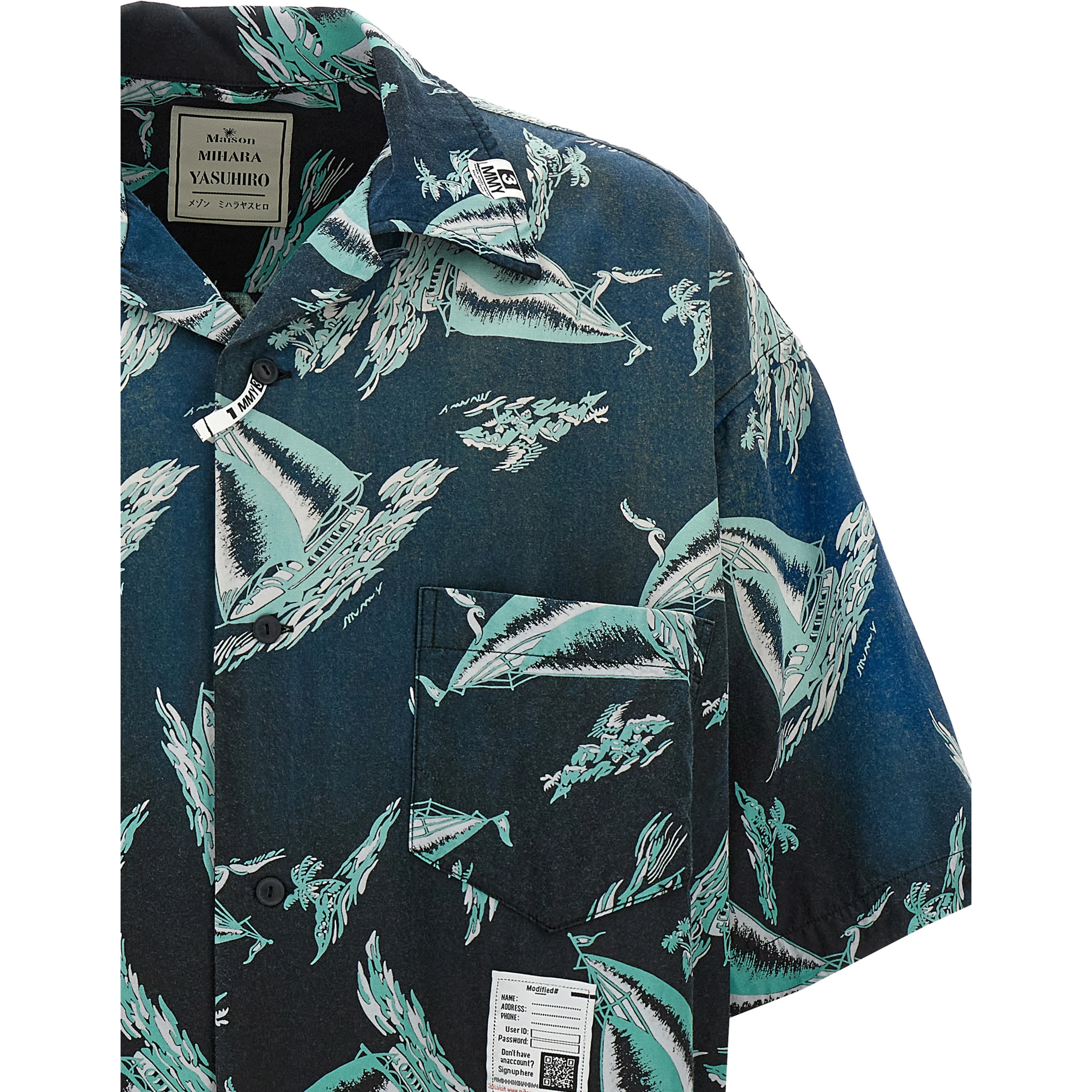 Blue Rayon Blouse