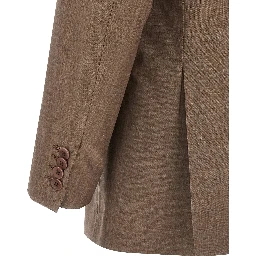 Brown Virgin Wool Blazer