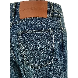 Blue Cotton Slim Fit Jeans