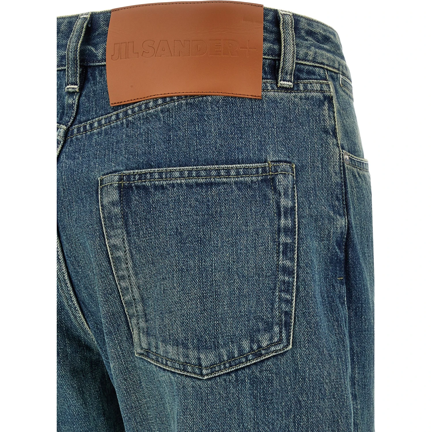 Blue Cotton Slim Fit Jeans