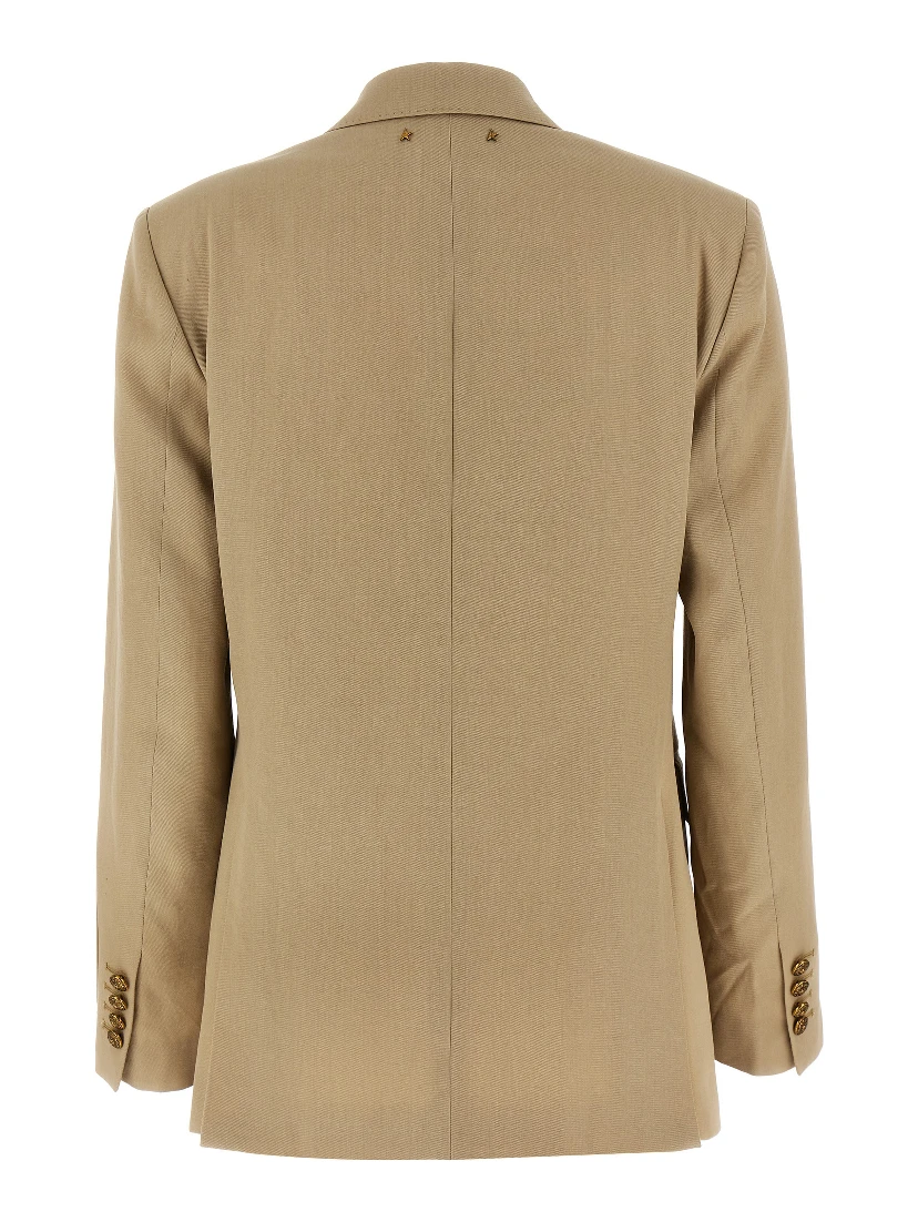 Beige Virgin Wool Blazer