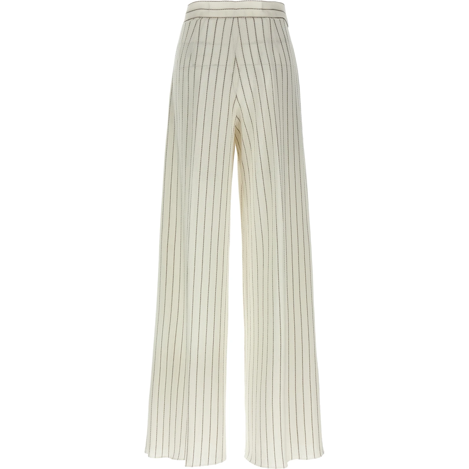 White Cotton Casual Pants
