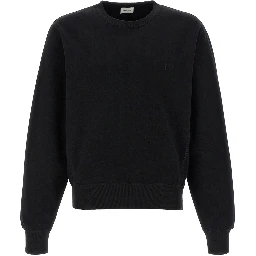 Black Cotton Sweatshirt