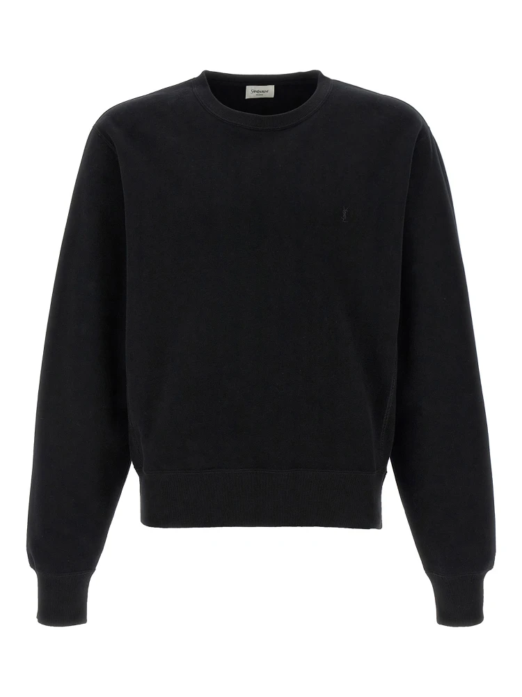 Black Cotton Sweatshirt