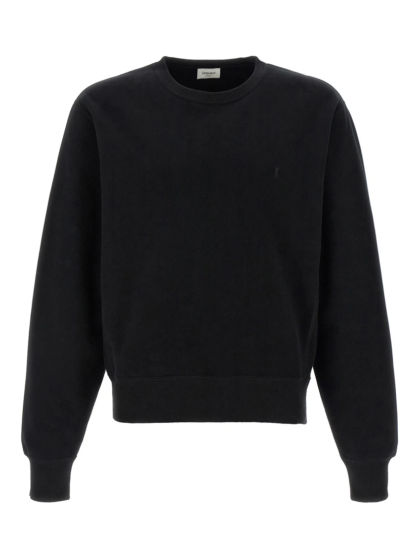 Black Cotton Sweatshirt