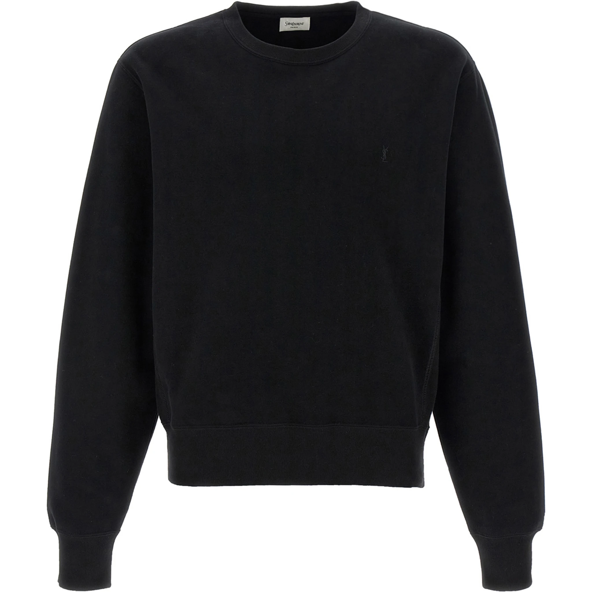 Black Cotton Sweatshirt