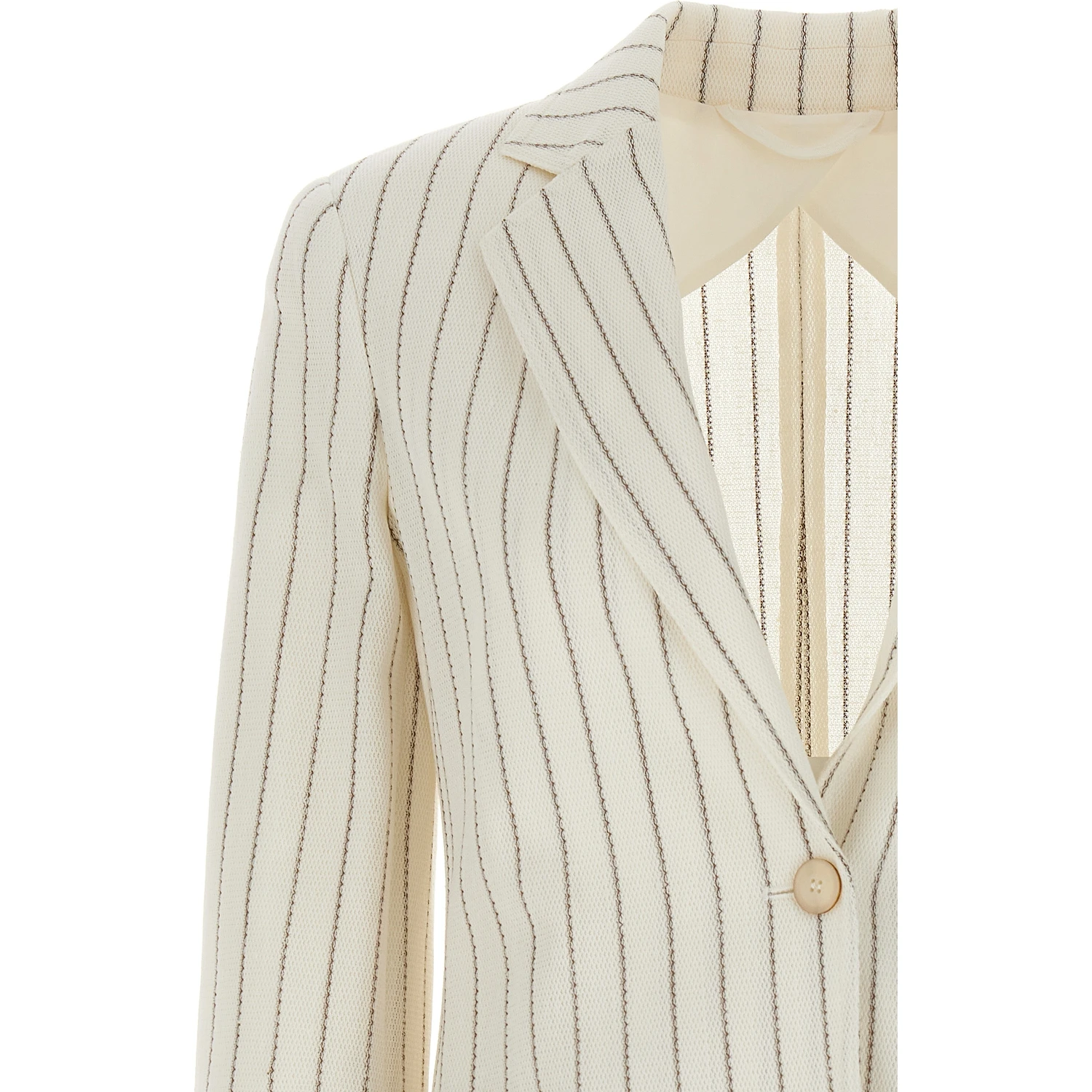 White Cotton Blazer