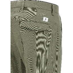Bicolor Cotton Cropped Pants