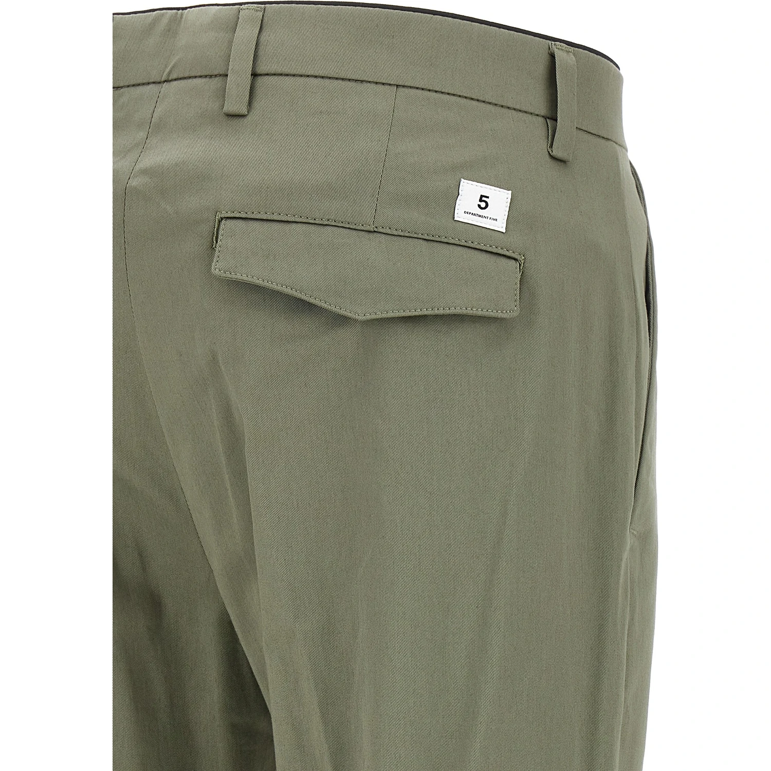 Bicolor Cotton Cropped Pants