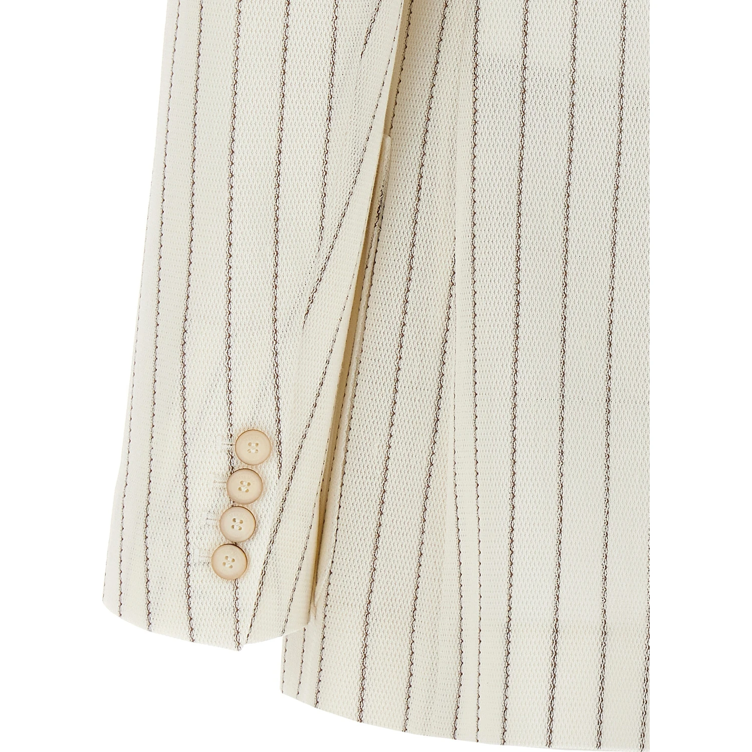 White Cotton Blazer