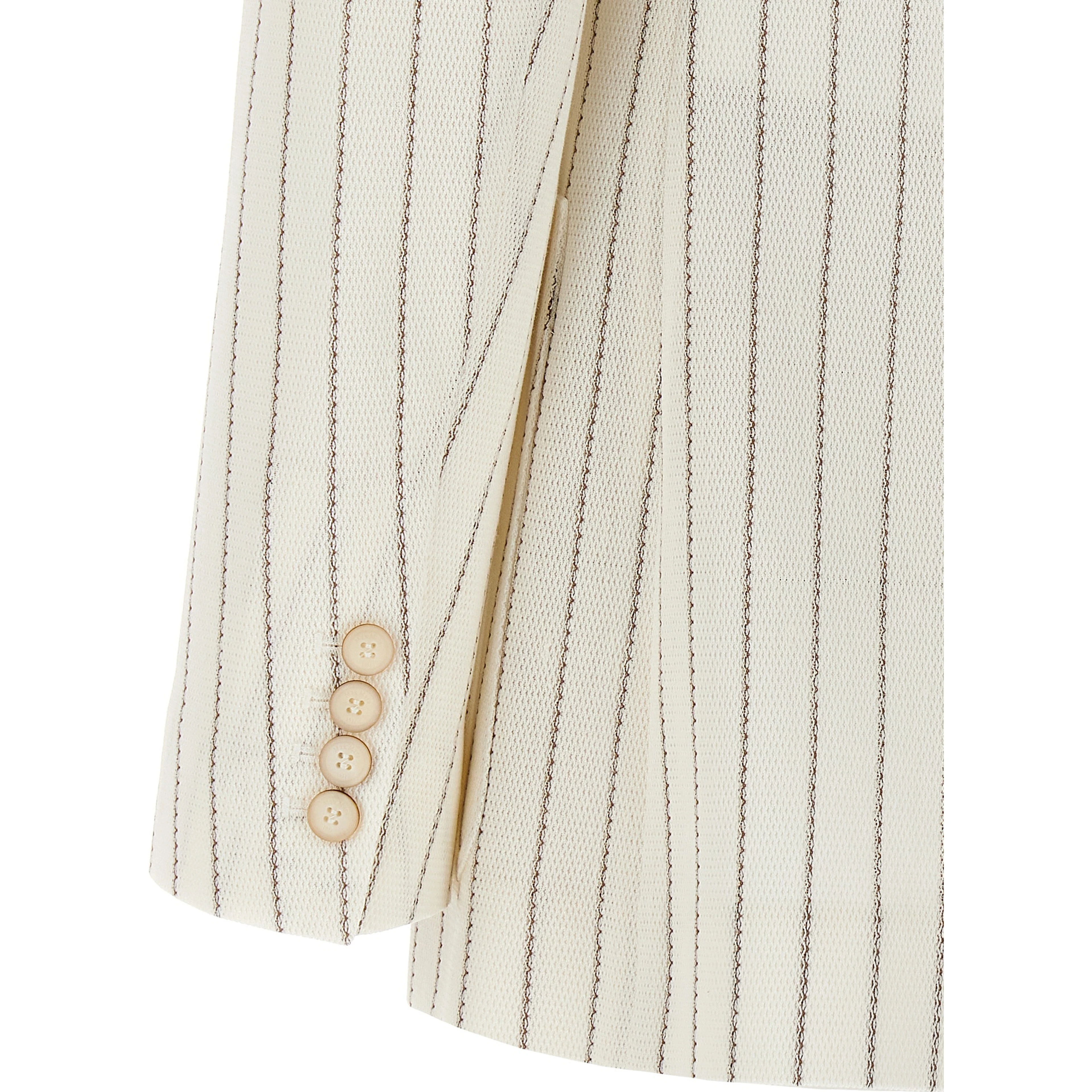 White Cotton Blazer