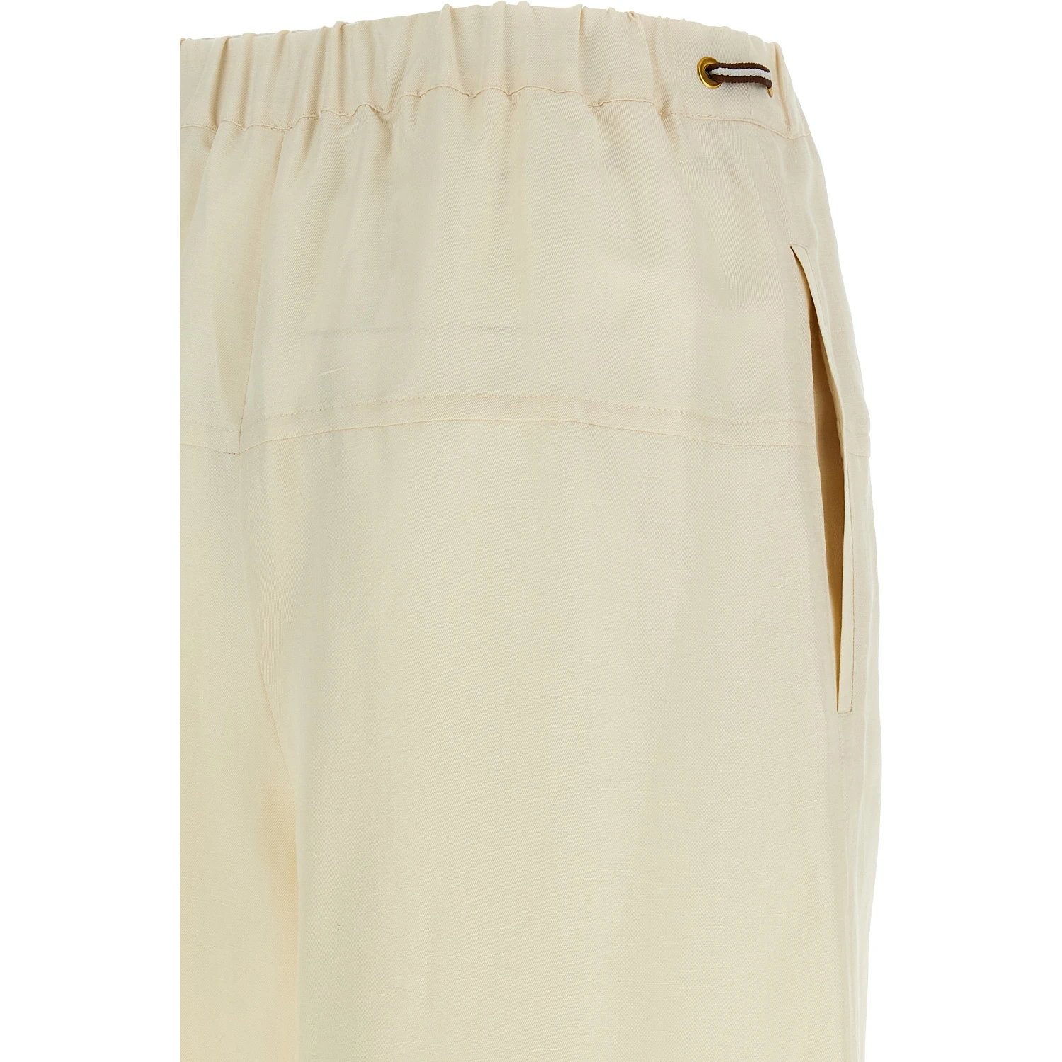 White Flax Casual Pants