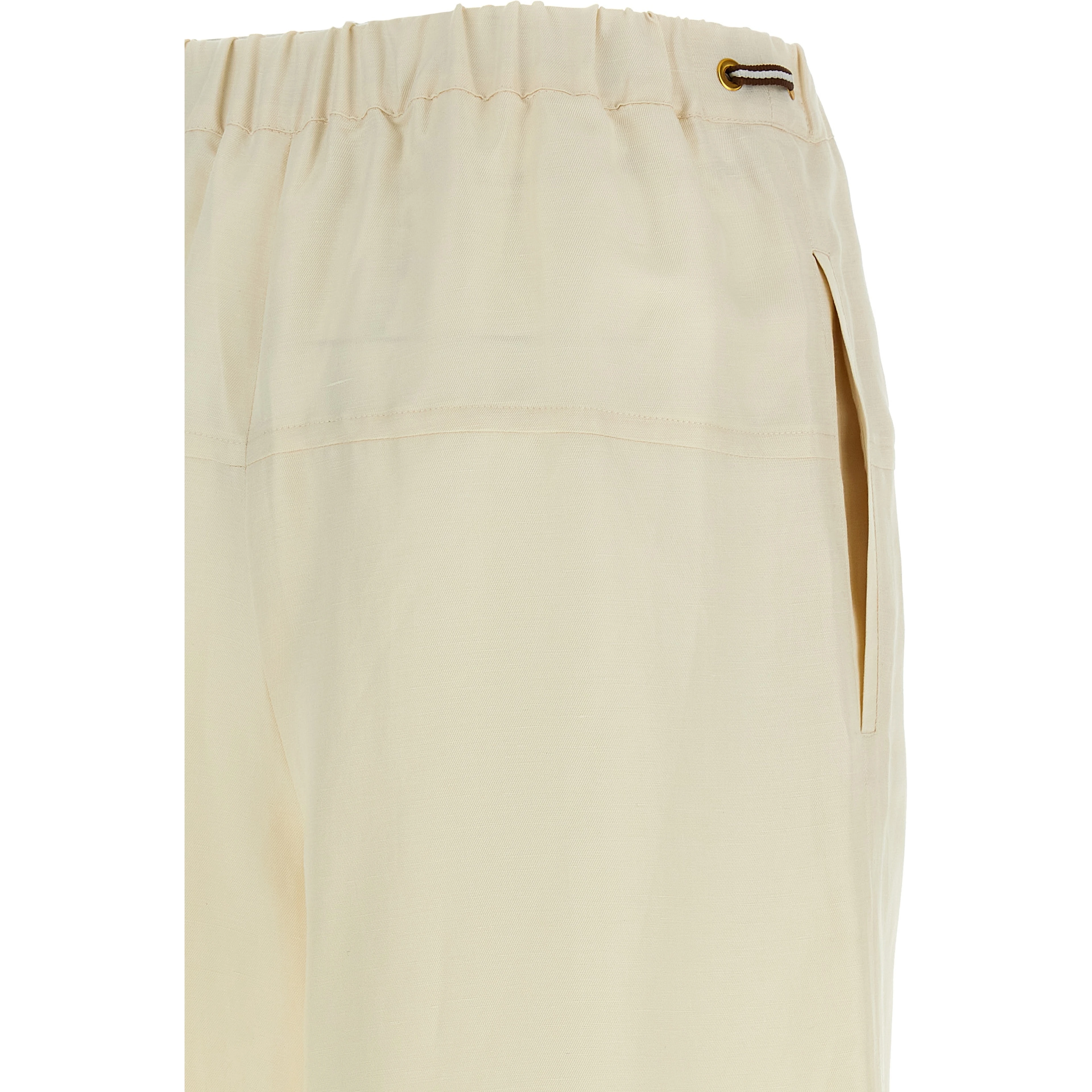 White Flax Casual Pants