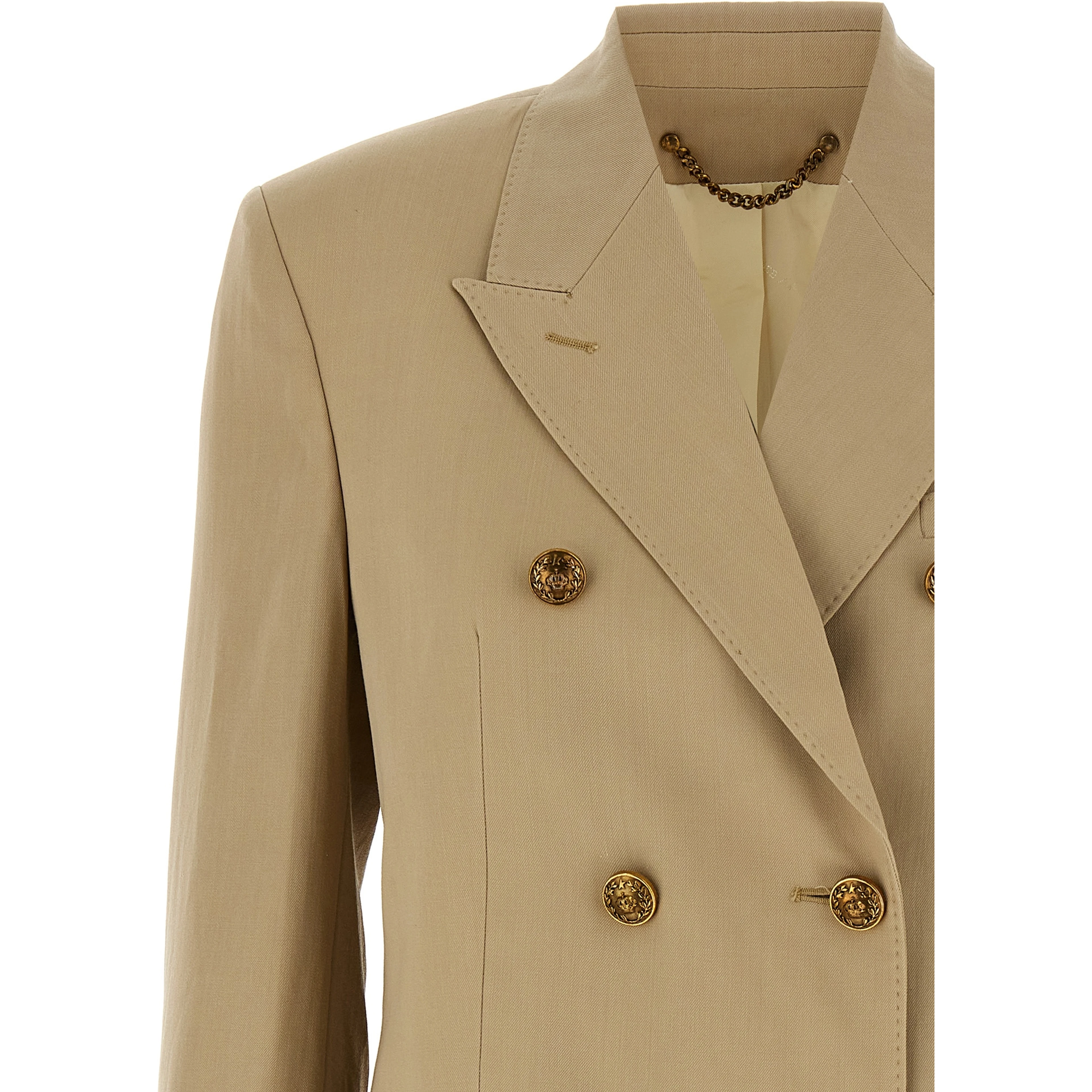 Beige Virgin Wool Blazer