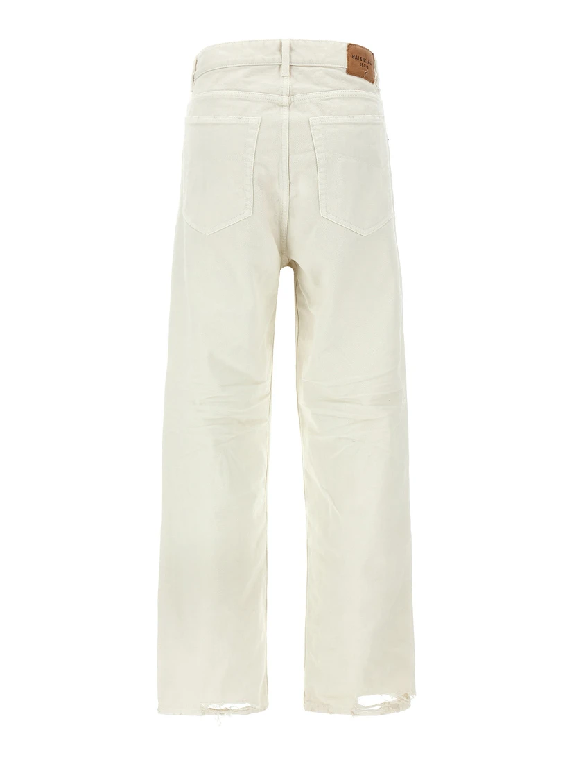 White Cotton Jeans Denim