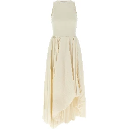 White Cotton Long Dress