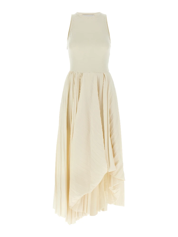 White Cotton Long Dress