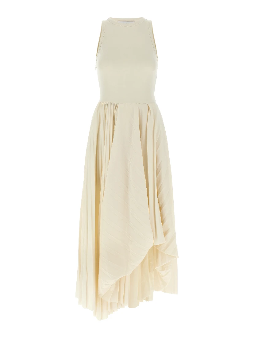 White Cotton Long Dress