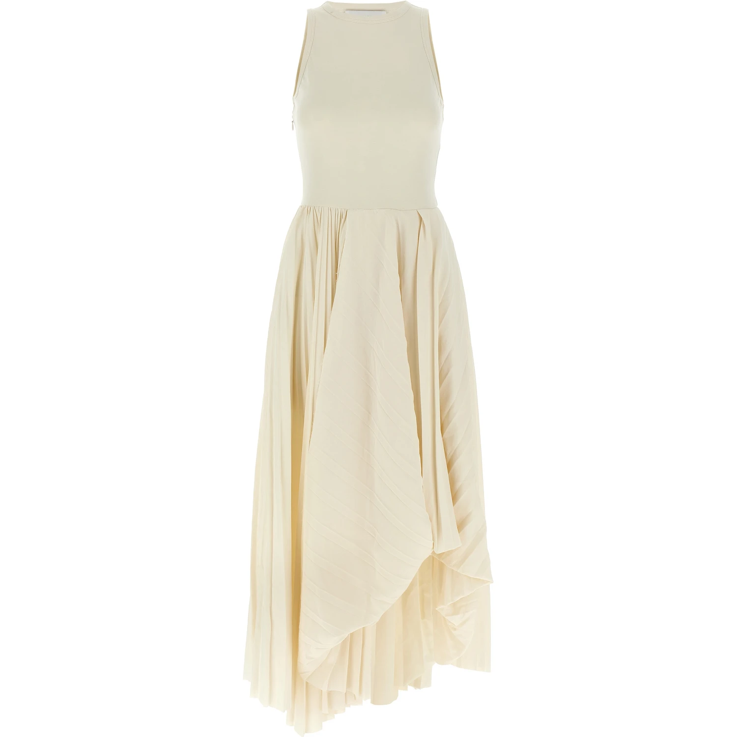 White Cotton Long Dress