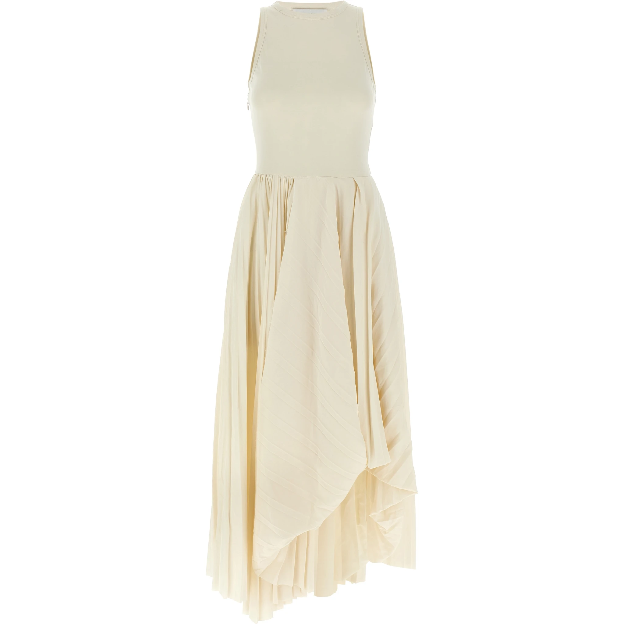White Cotton Long Dress