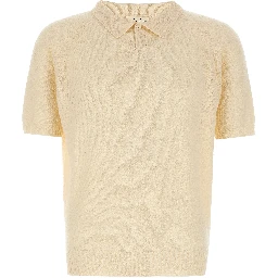White Cotton Polo Shirt