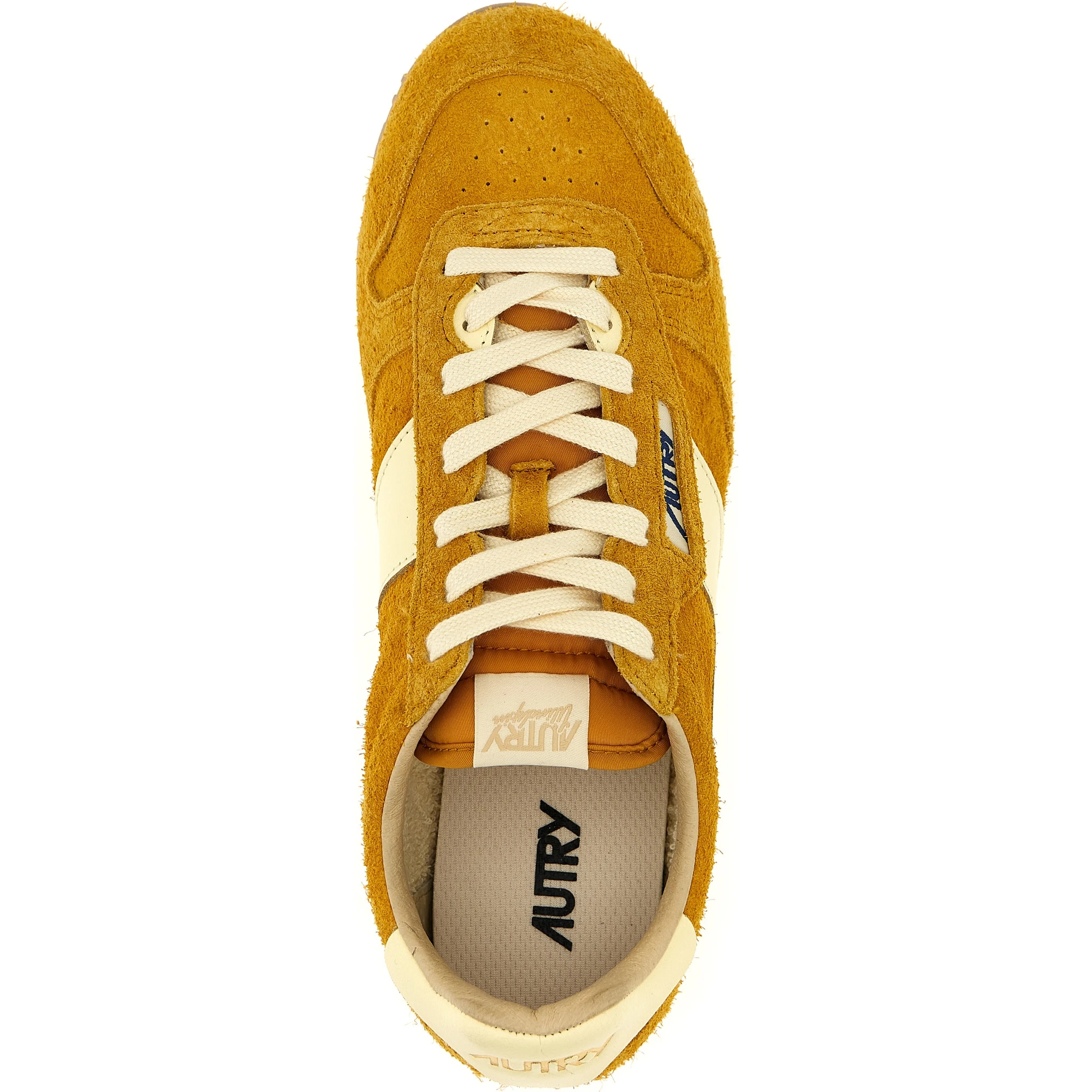 Bicolor Leather Athletic Sneakers