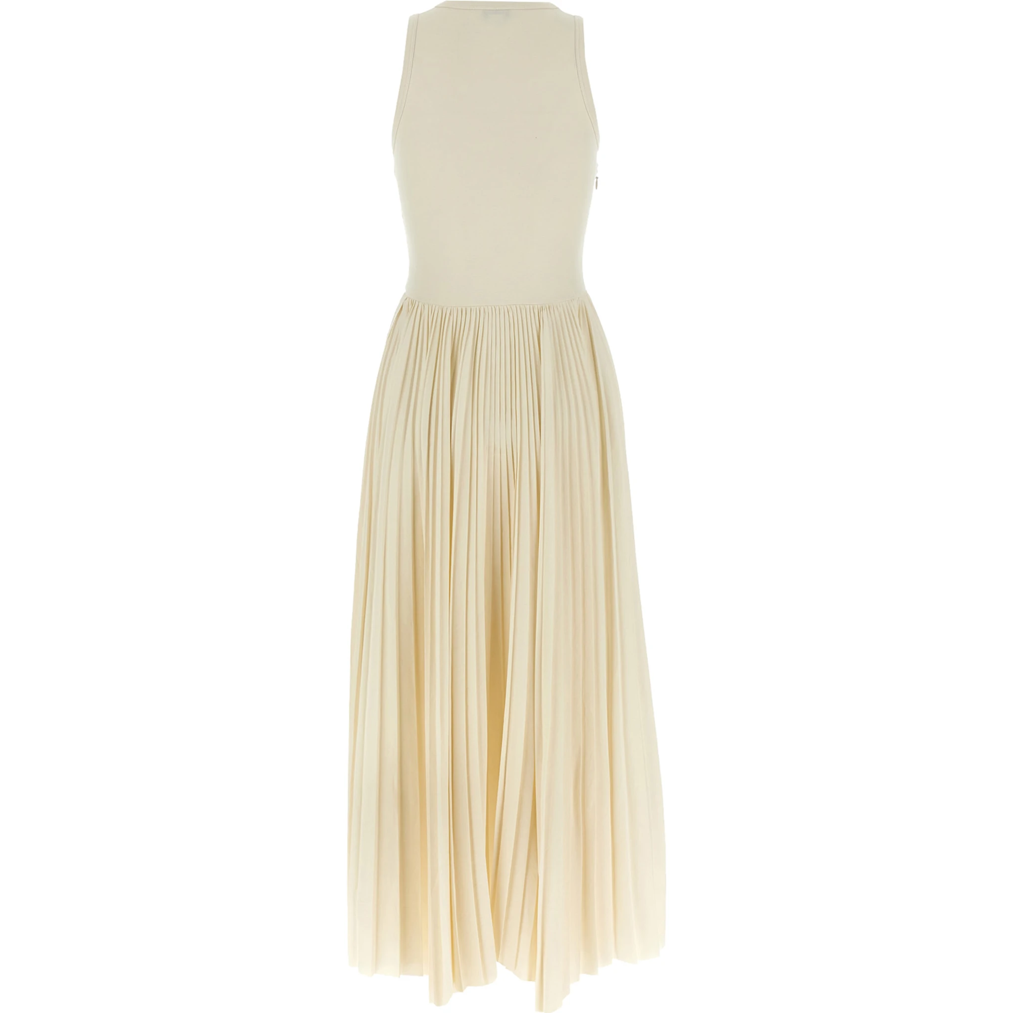 White Cotton Long Dress