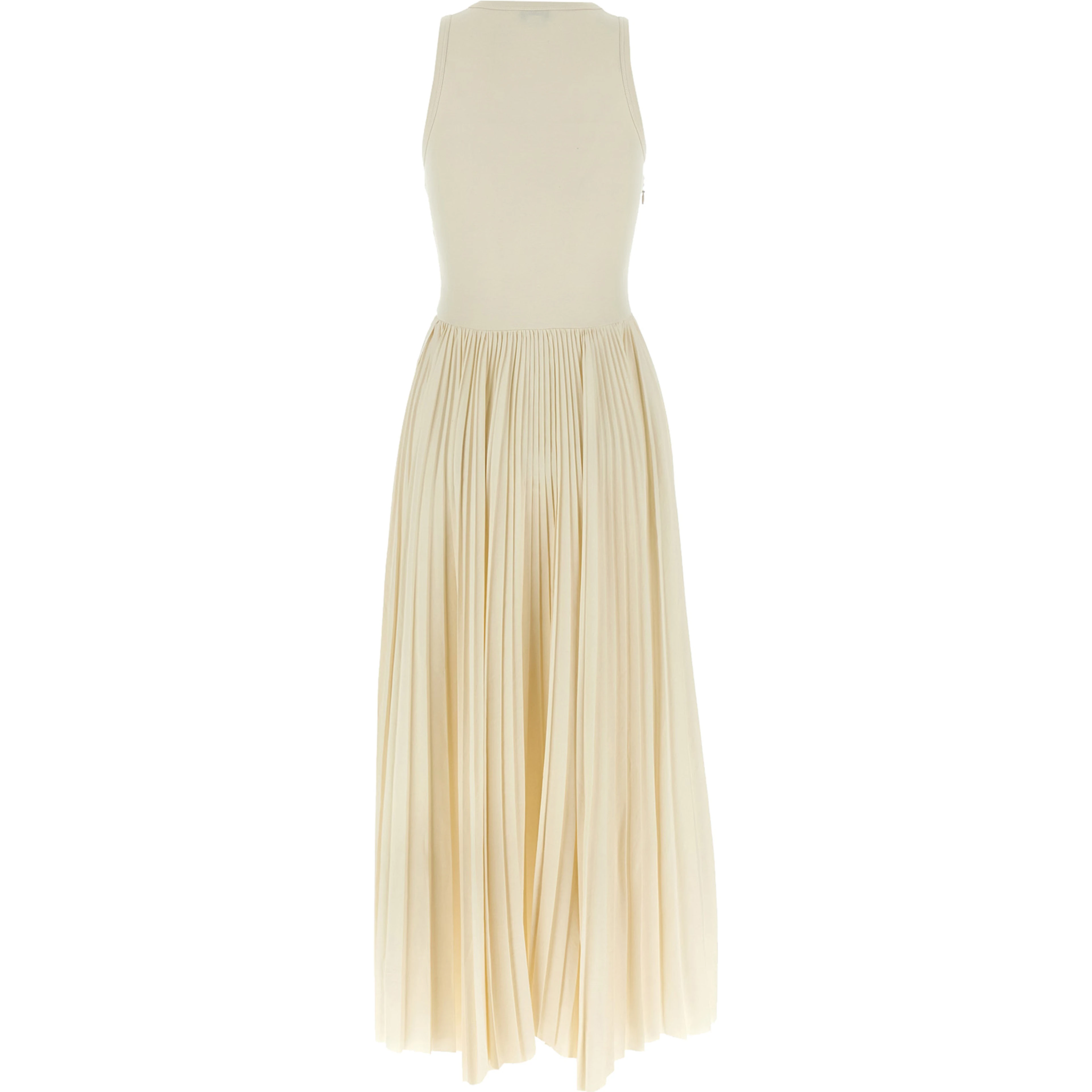 White Cotton Long Dress