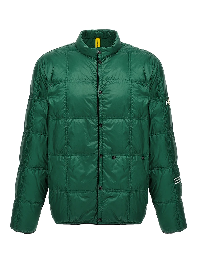 Bicolor Polyamide Full-Length Jacket