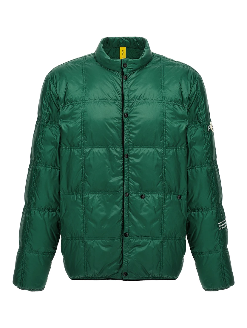 Bicolor Polyamide Full-Length Jacket