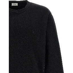 Black Cotton Sweatshirt
