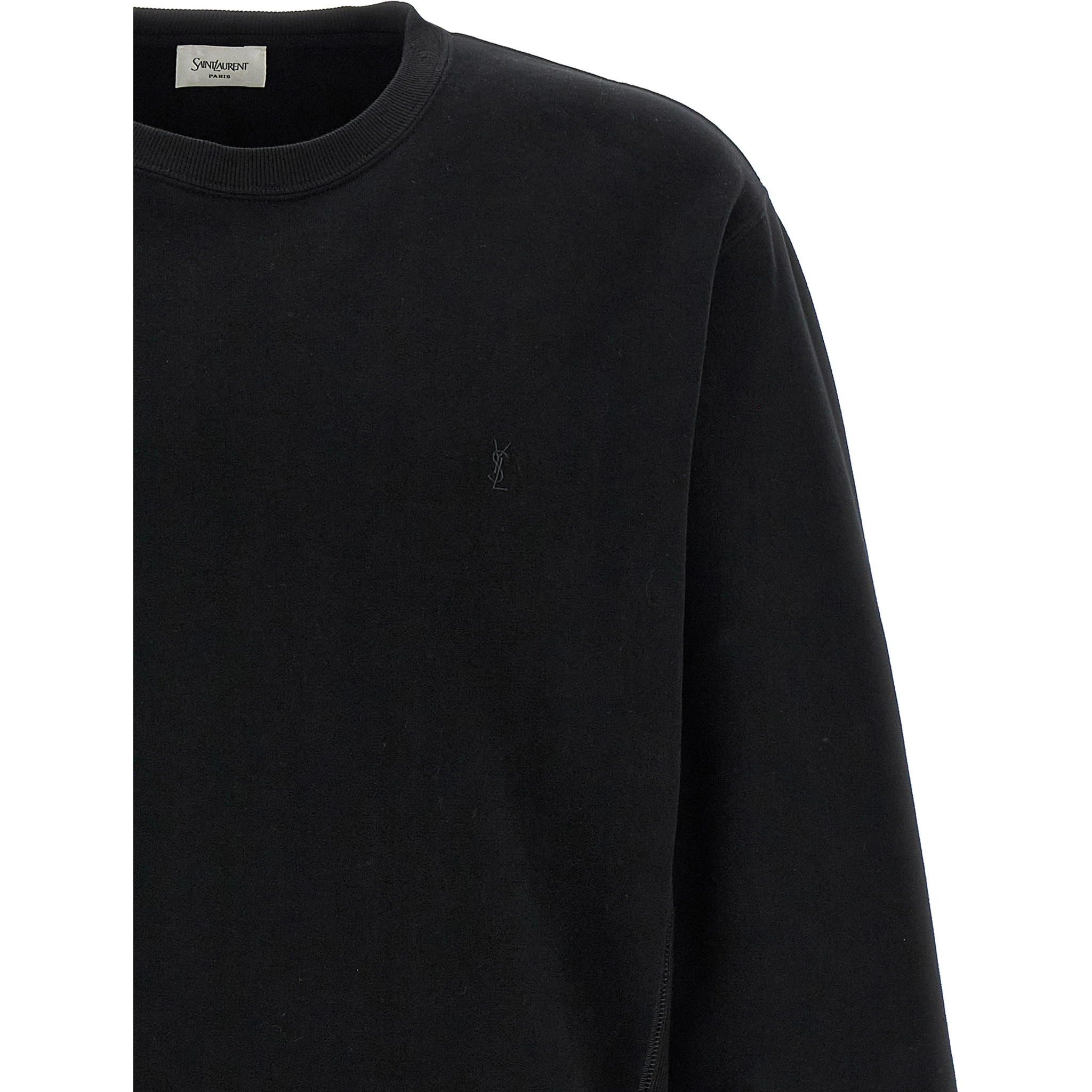 Black Cotton Sweatshirt
