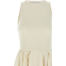 White Cotton Long Dress