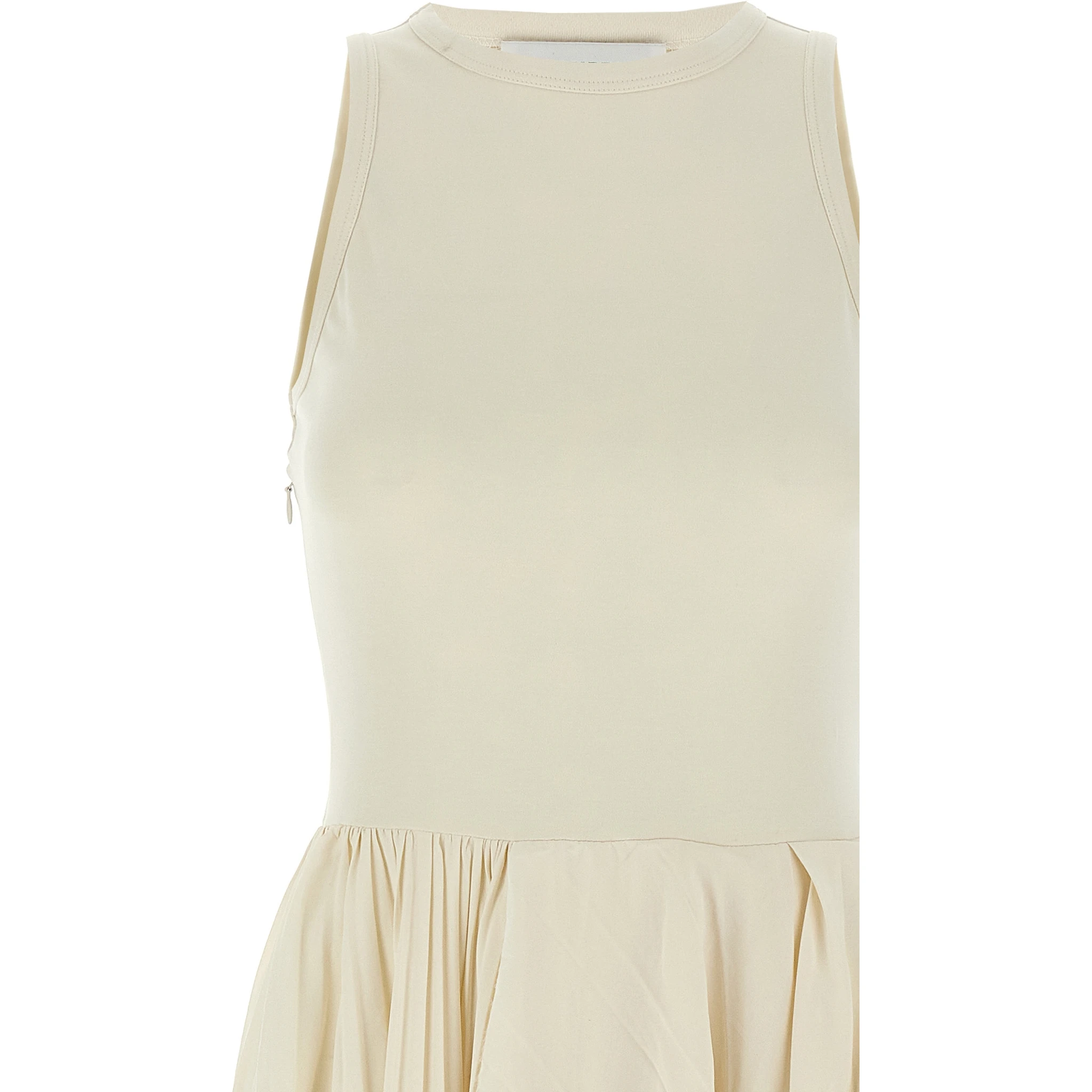 White Cotton Long Dress