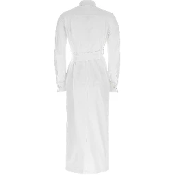 White Cotton Long Dress