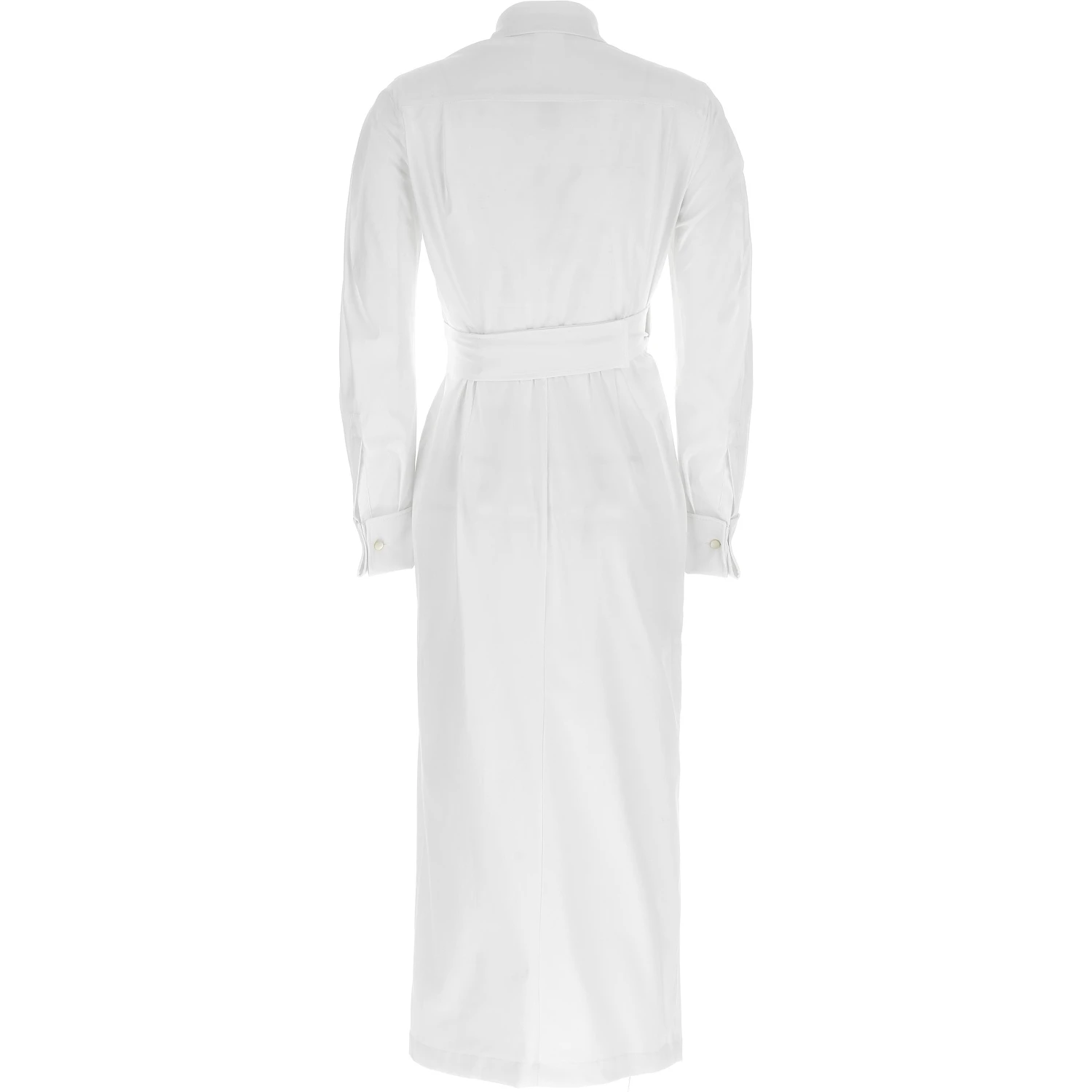 White Cotton Long Dress