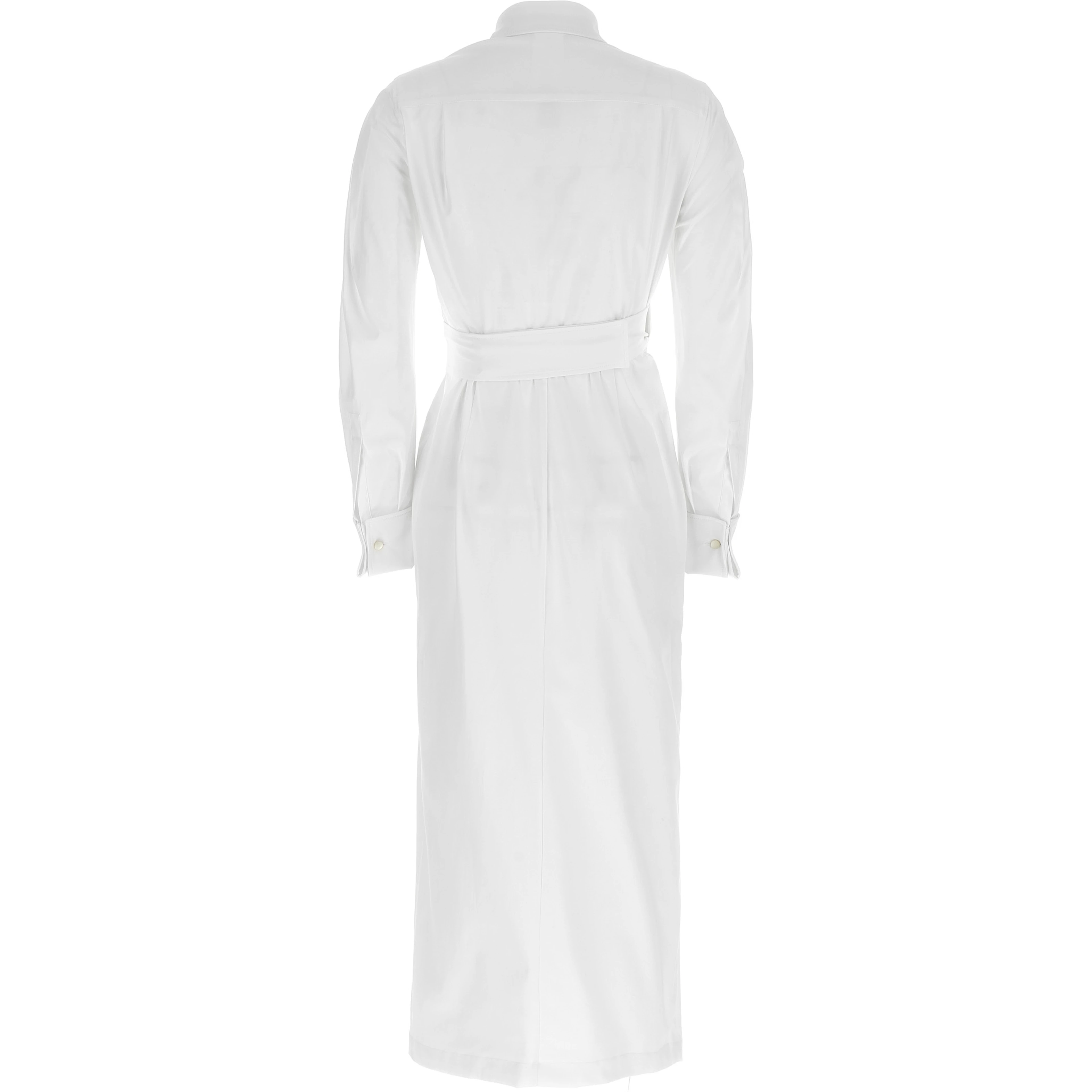 White Cotton Long Dress