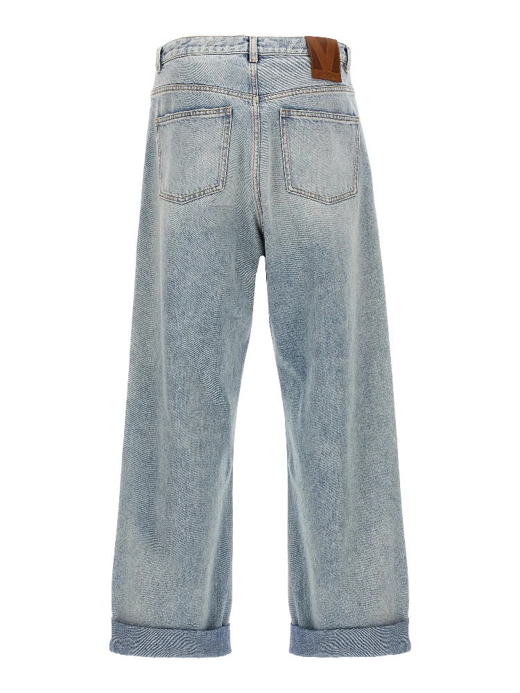 Blue Cotton Straight-Leg Jeans alternative
