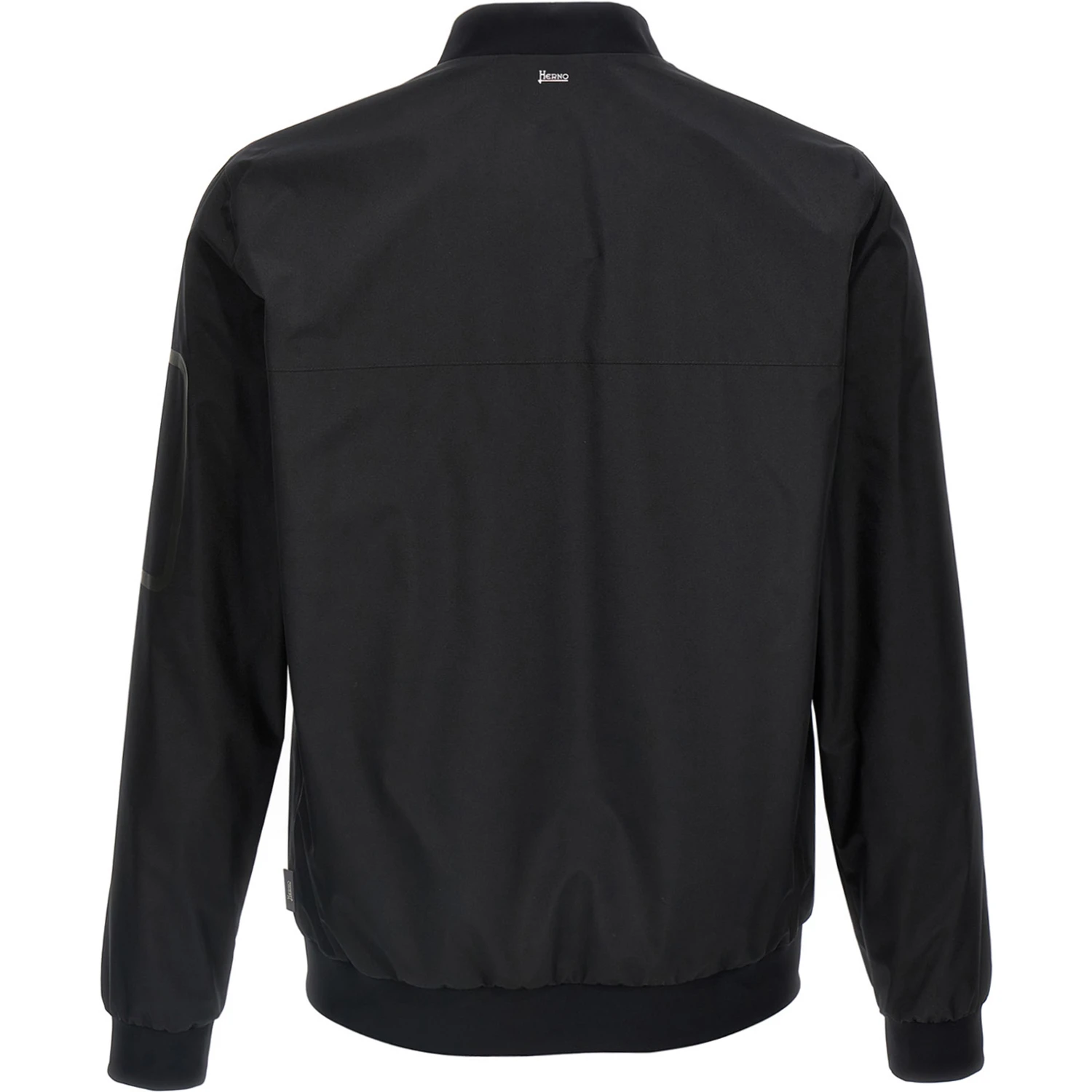 Black Polyester Bomber
