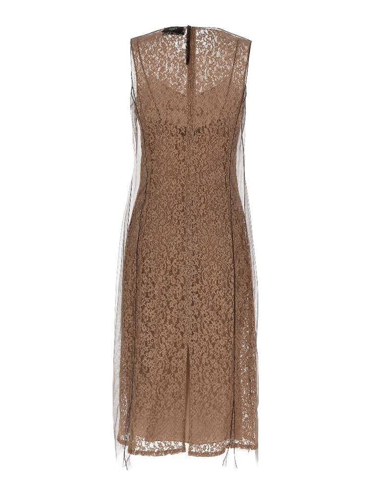 Beige Cotton Midi Dress alternative