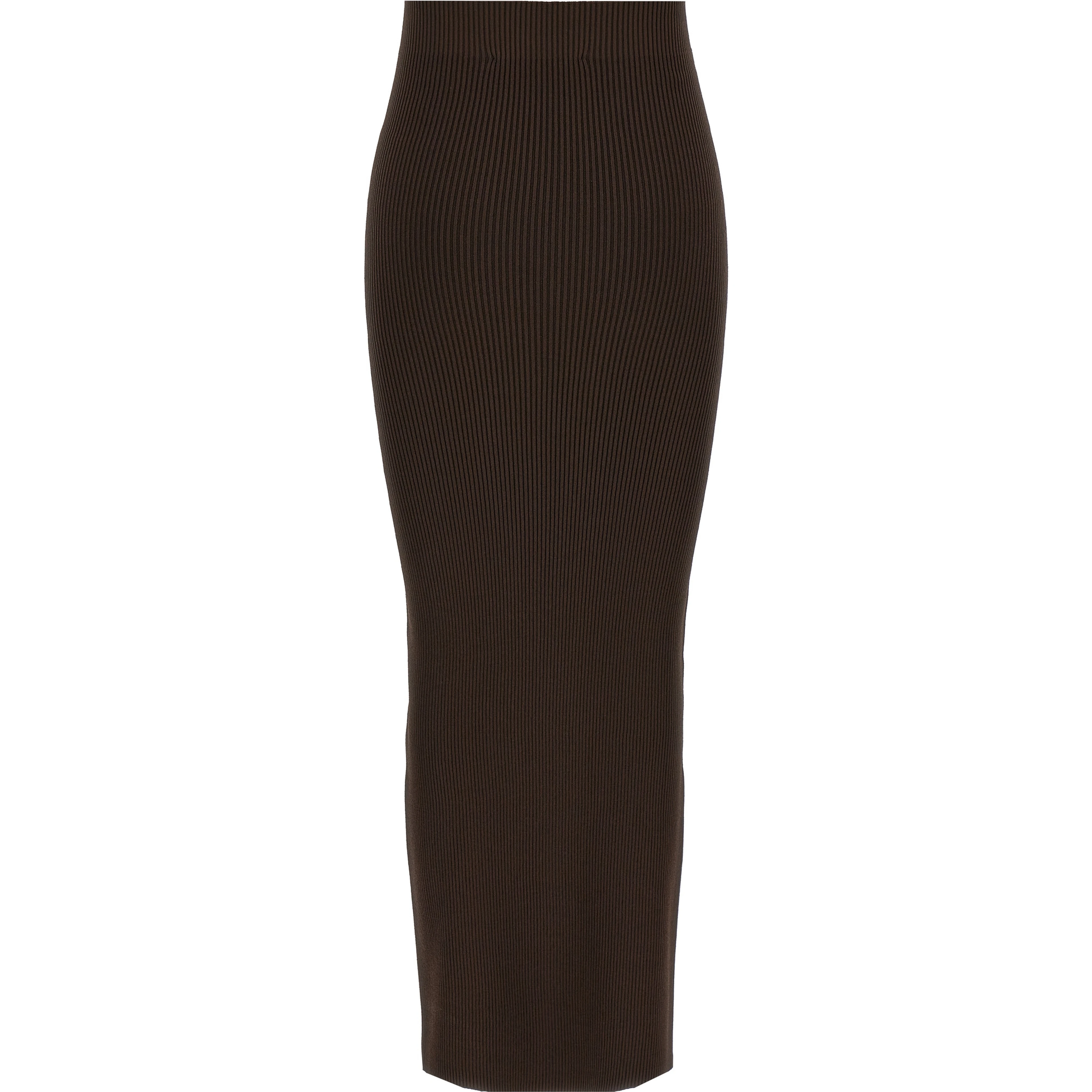 Brown Viscose Mini Skirt