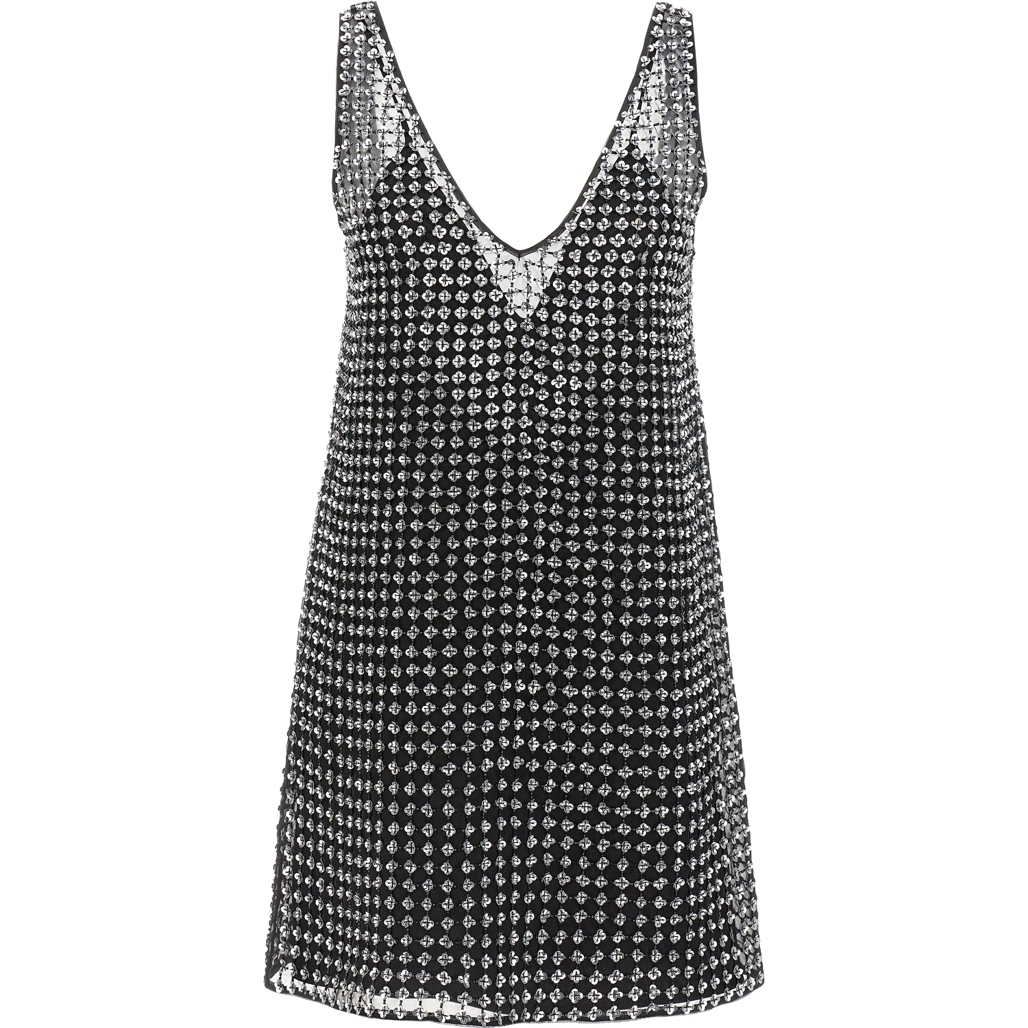Black Silk Short Dress
