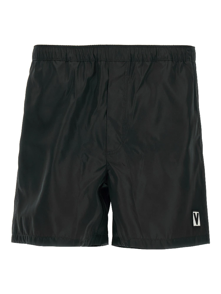 Black Polyamide Swim Shorts