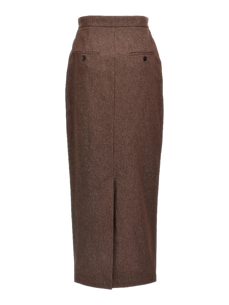 Brown Cotton Mini Skirt alternative