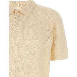 White Cotton Polo Shirt