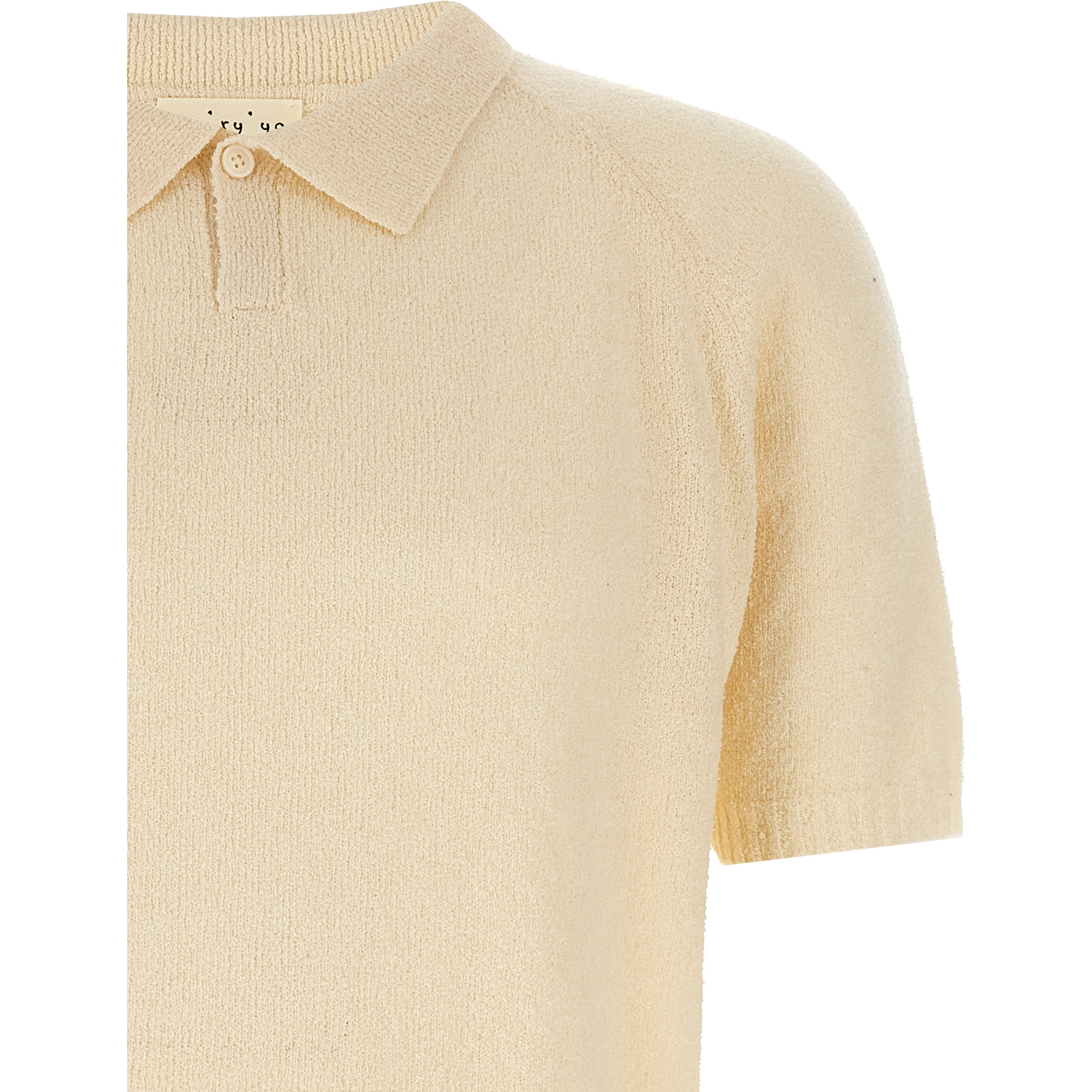 White Cotton Polo Shirt