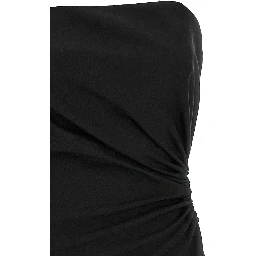 Black Virgin Wool Long Dress