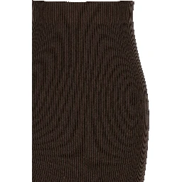 Brown Viscose Mini Skirt