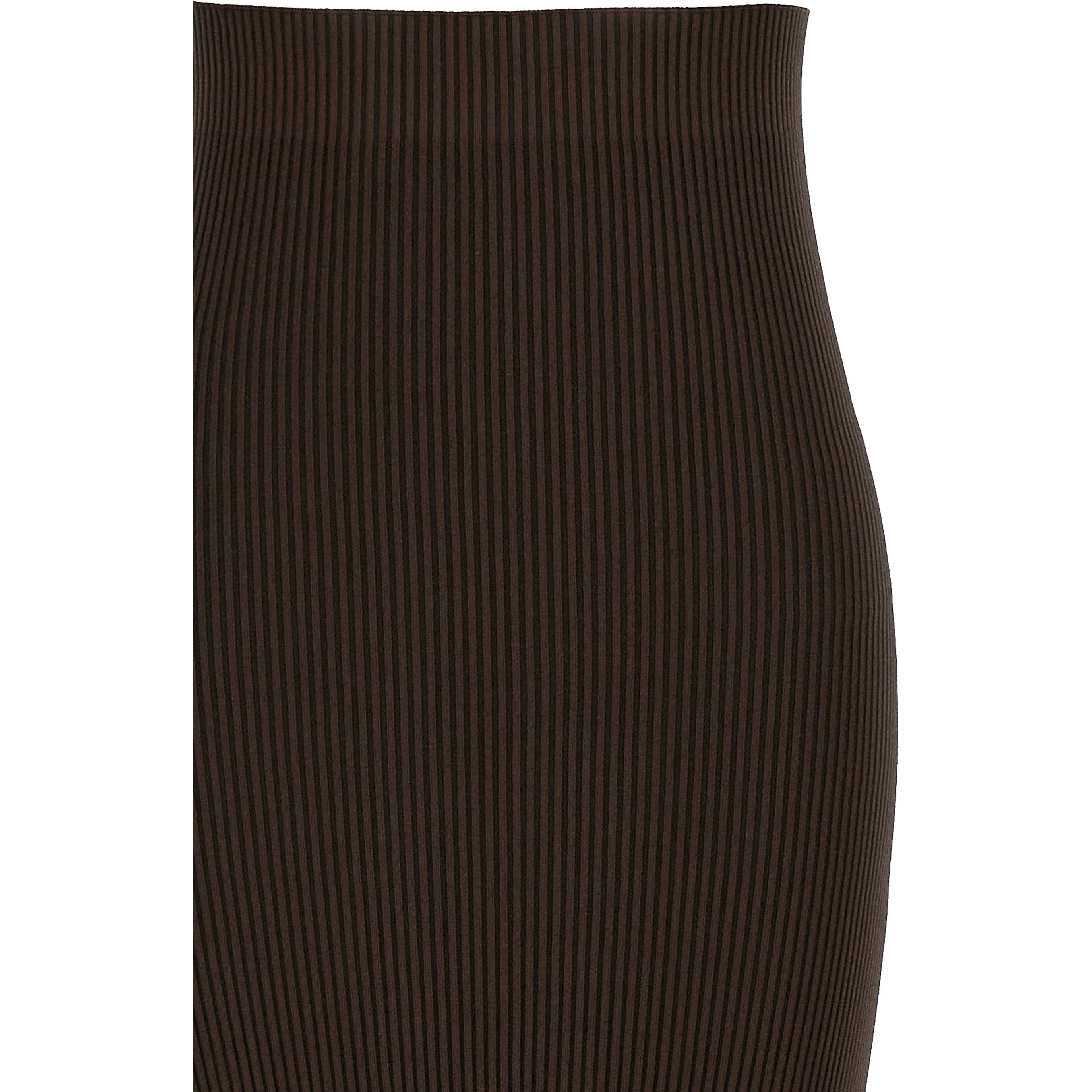 Brown Viscose Mini Skirt