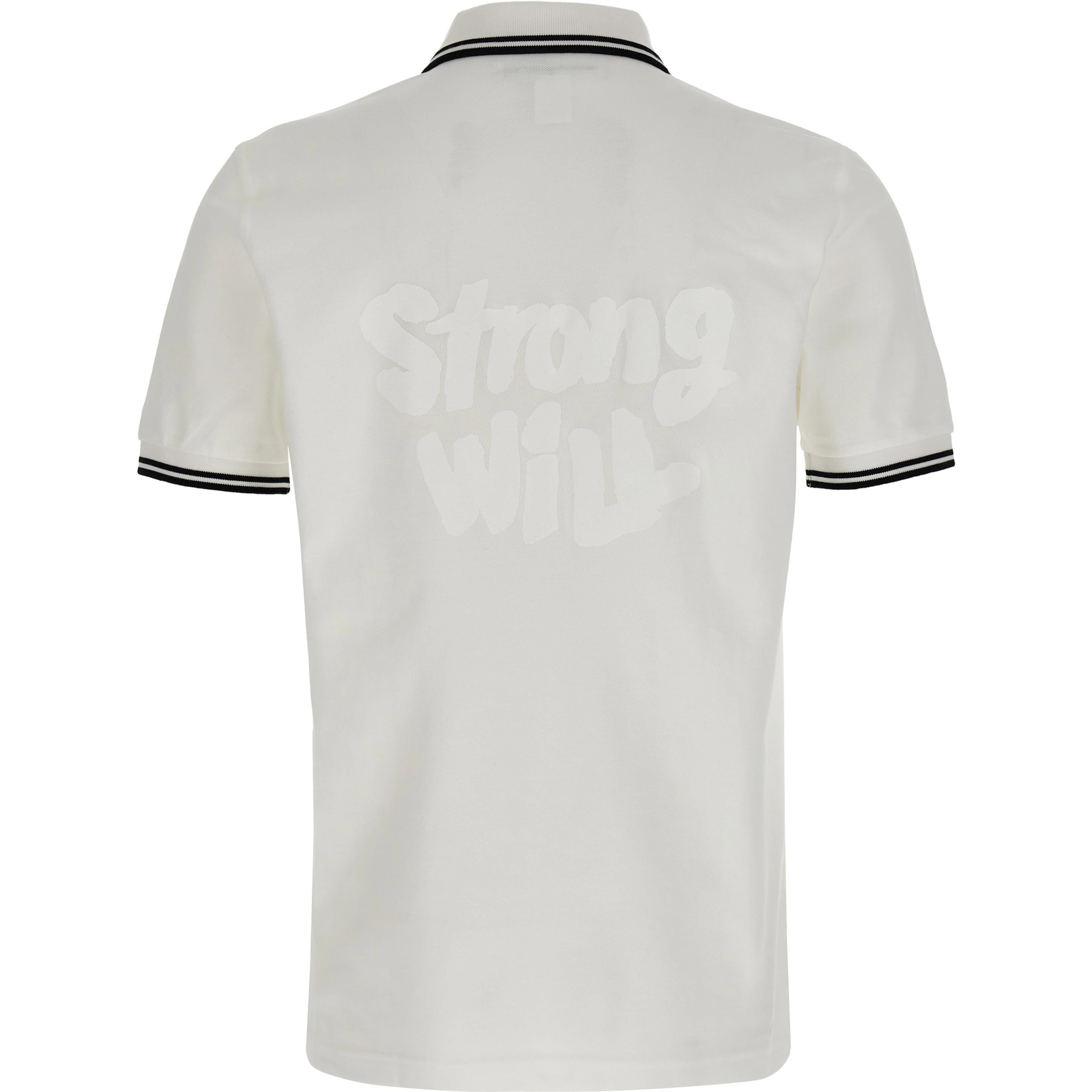 White Cotton Polo Shirt